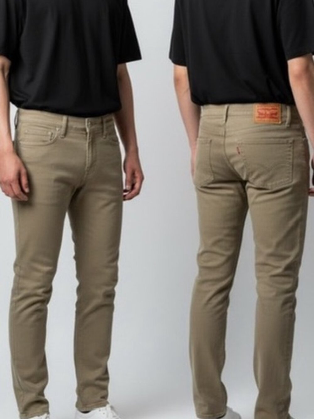 Levi's 511 Slim Fit Khaki Pants Mens 32x28 Tan Chino Denim Stretch Trousers 2021